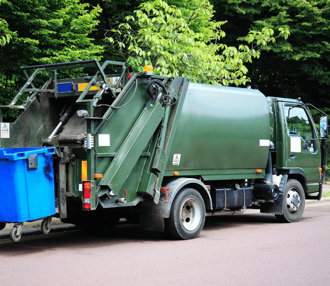 Load weight monitoring for garbage truck waste collection management