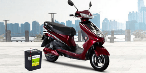 Portable lithium battery for electric scooters