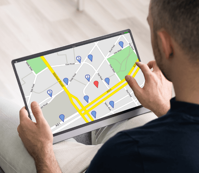 Matrix Track GPS vehicle tracking software dashboard in Dubai
